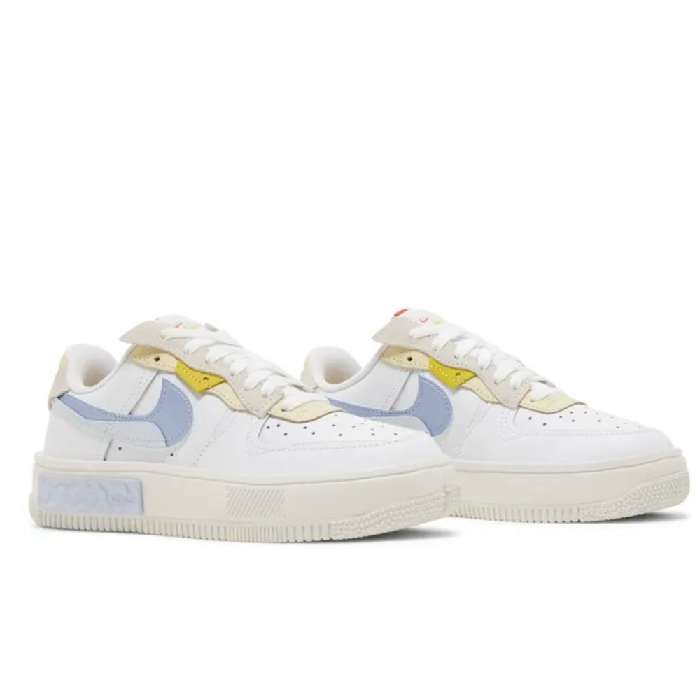 2022 Wmns Air Force 1 Fontanka 'Set To Rise' White, Blue, Yellow